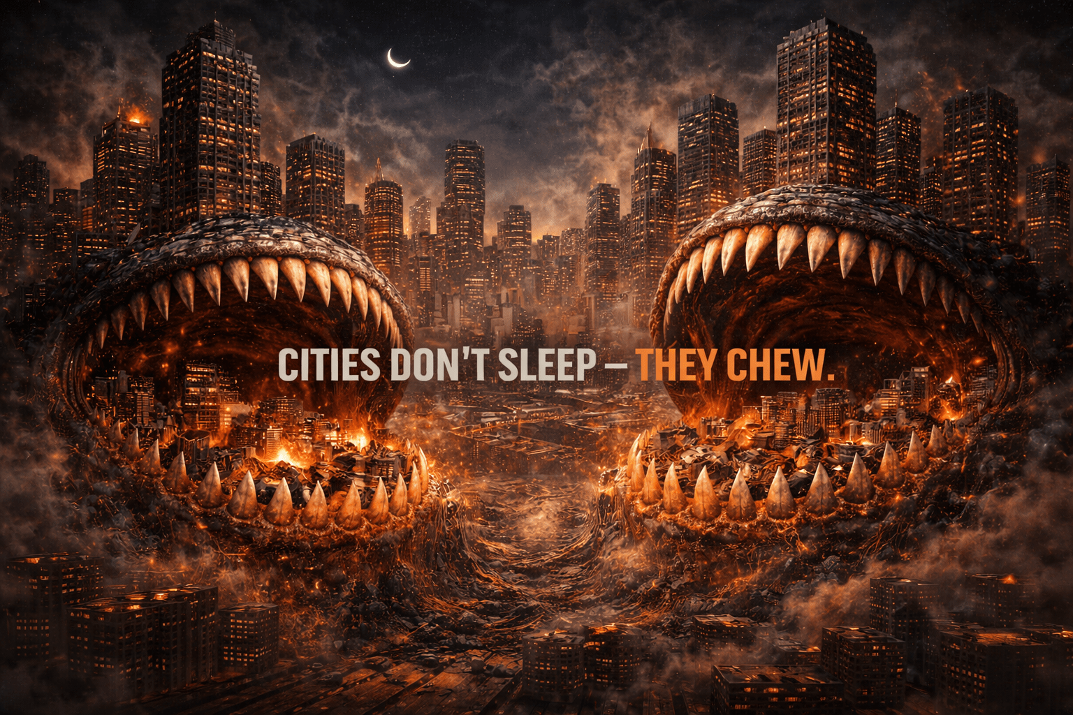 🌆 Cities Don’t Sleep — They Chew.