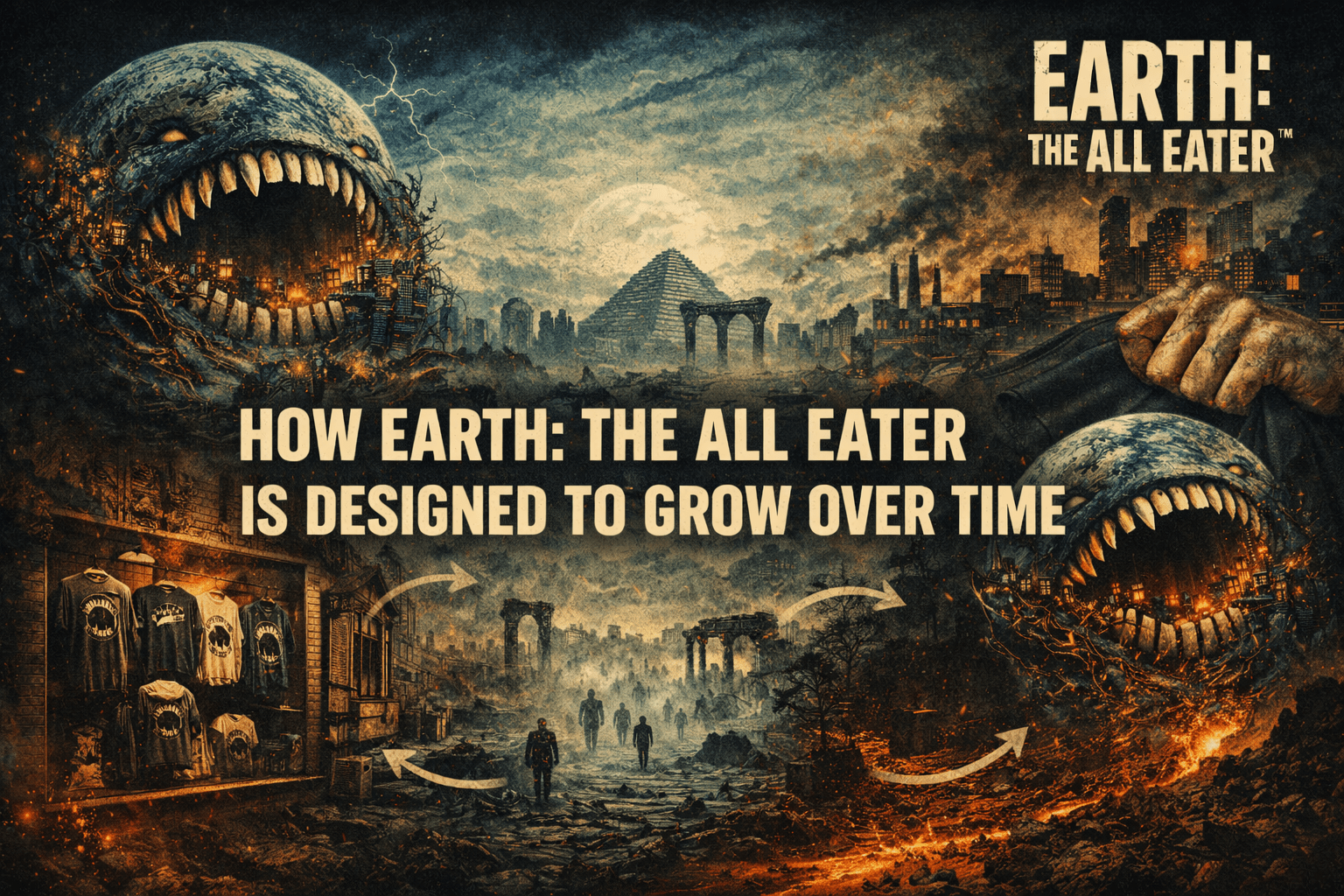How Earth: The All Eater Is Designed to Grow Over Time