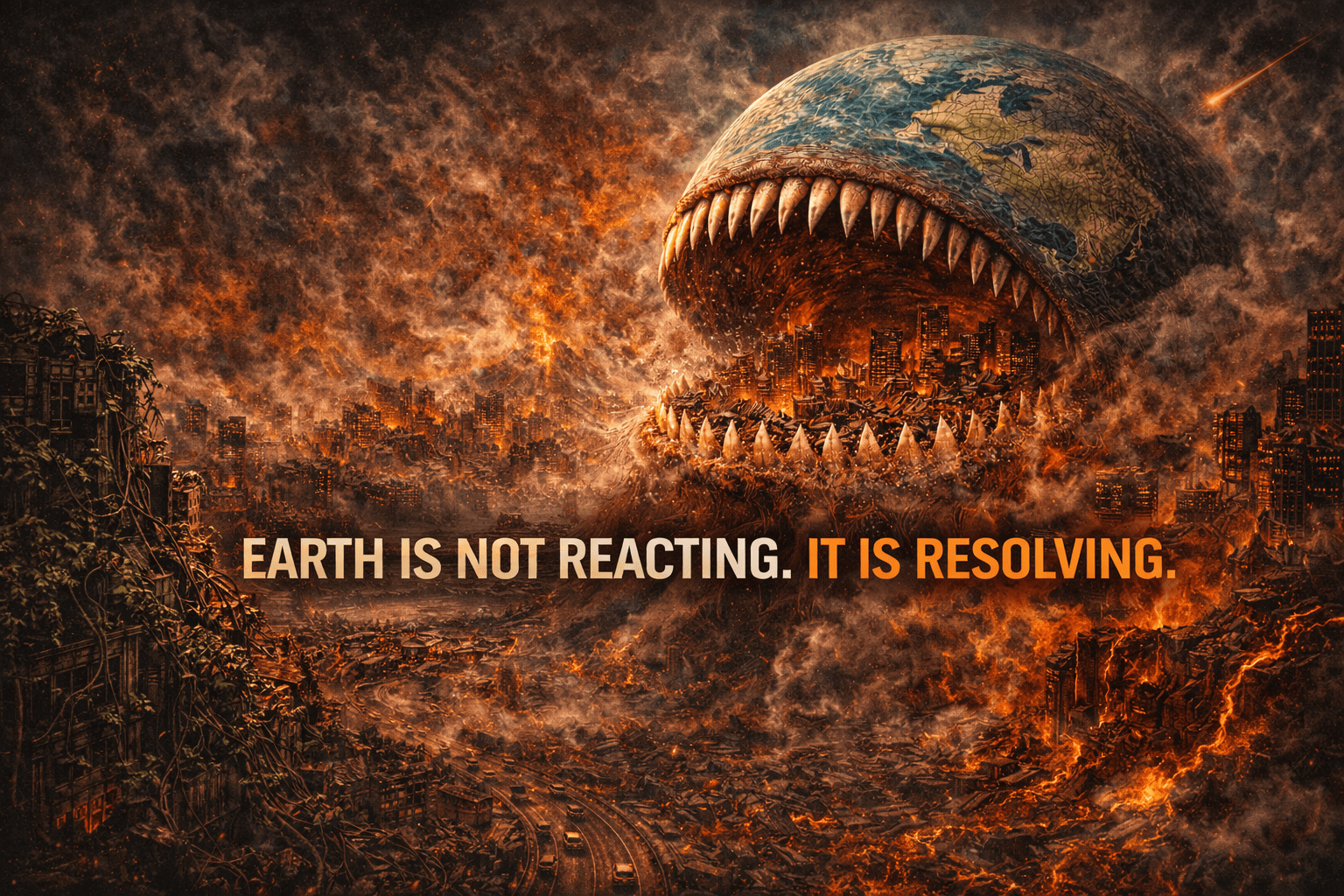 Earth Is Not Reacting. It Is Resolving.