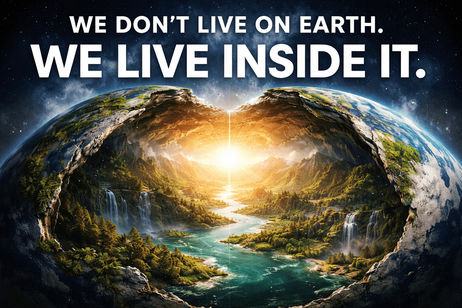 4. We Don’t Live on Earth. We Live Inside It. 🔉