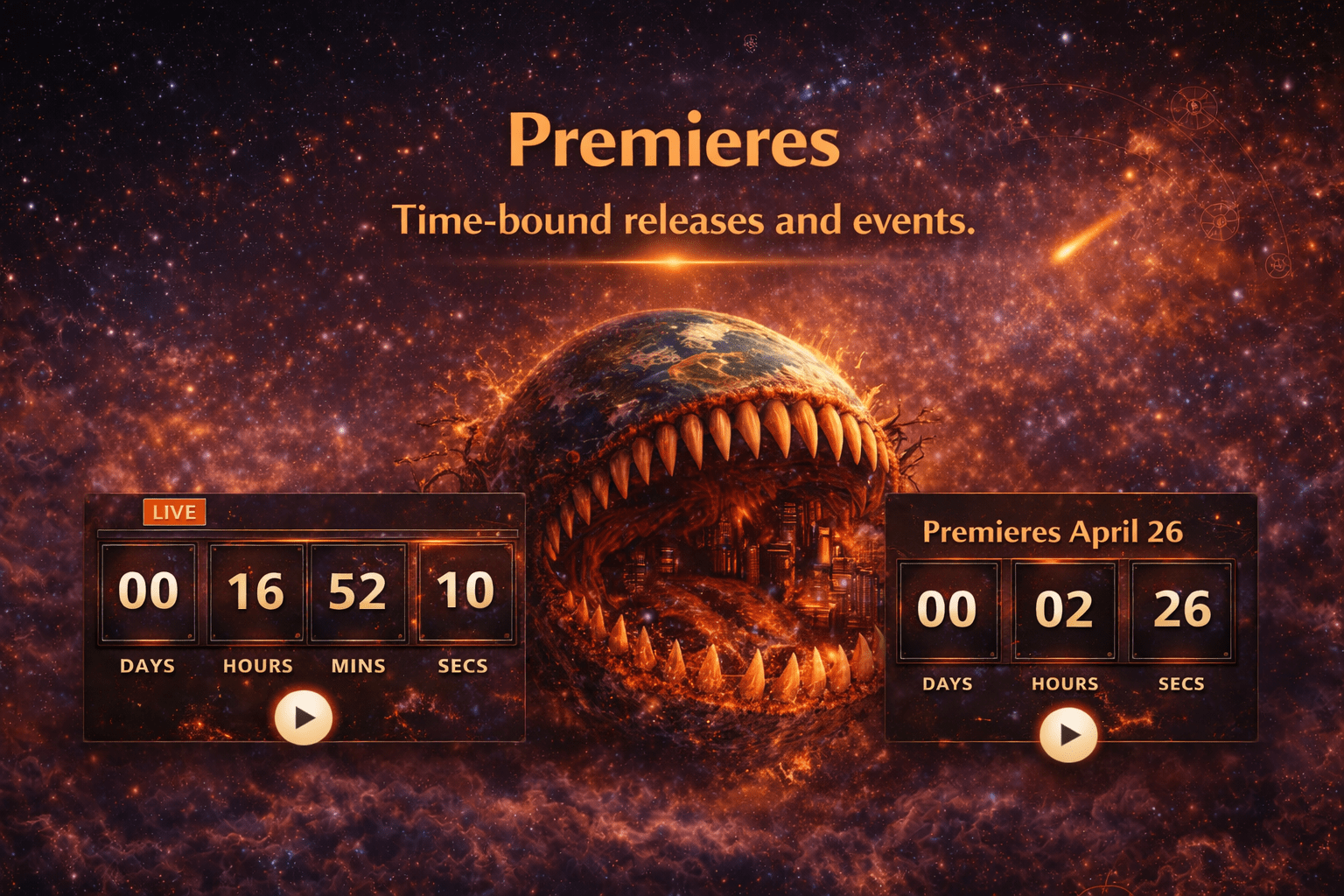 Premieres of an impending apocalypse
