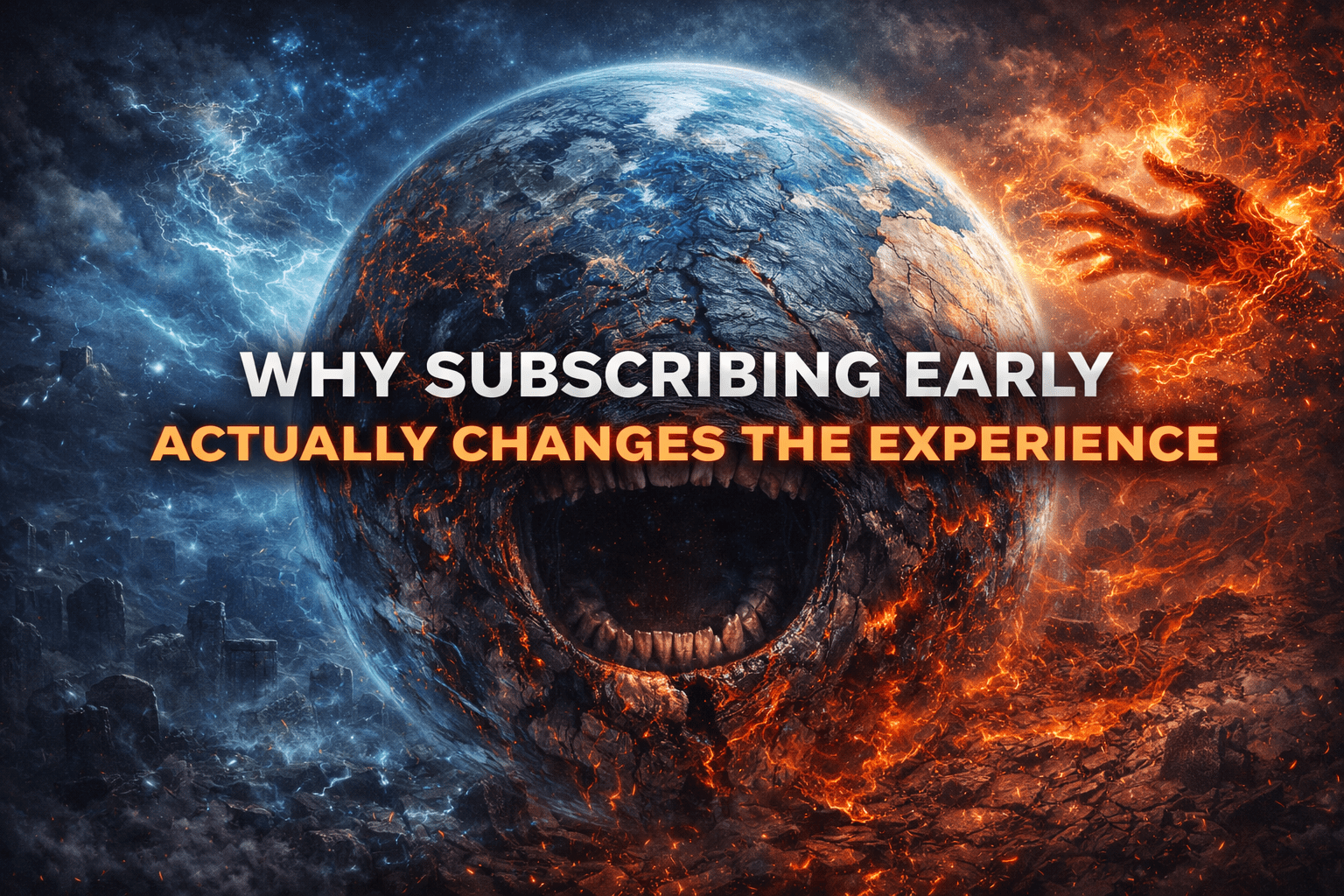 The fiery transformation of Earth Why Subscribing Early Actually Changes the Experience