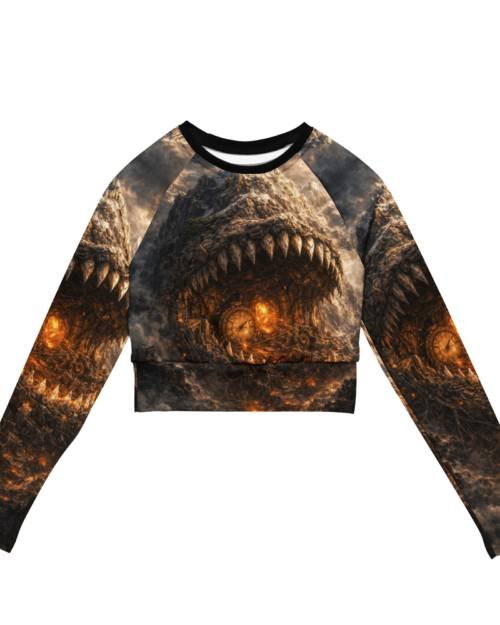 The Mountain That Swallowed Time – long-sleeve crop top