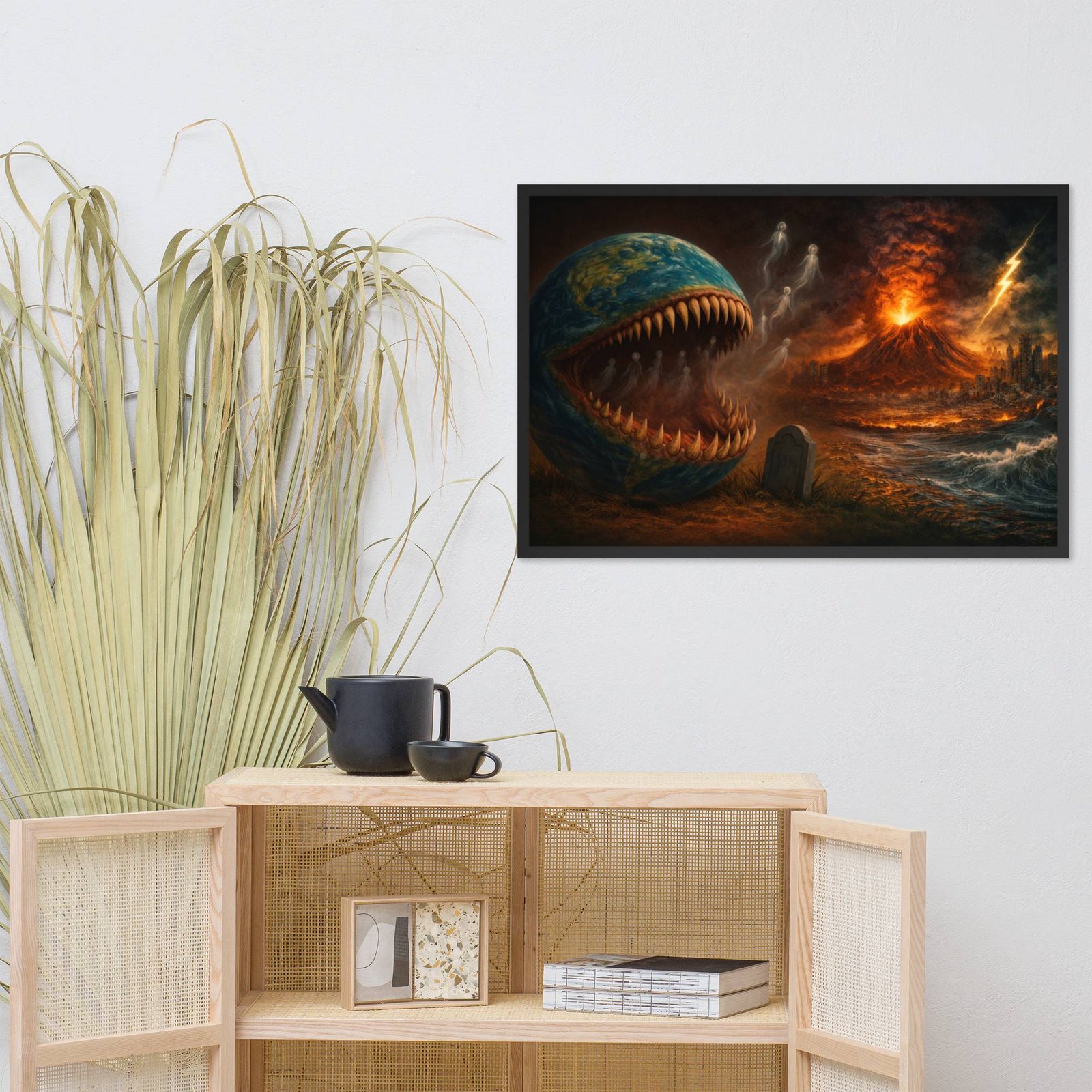 Framed photo paper poster