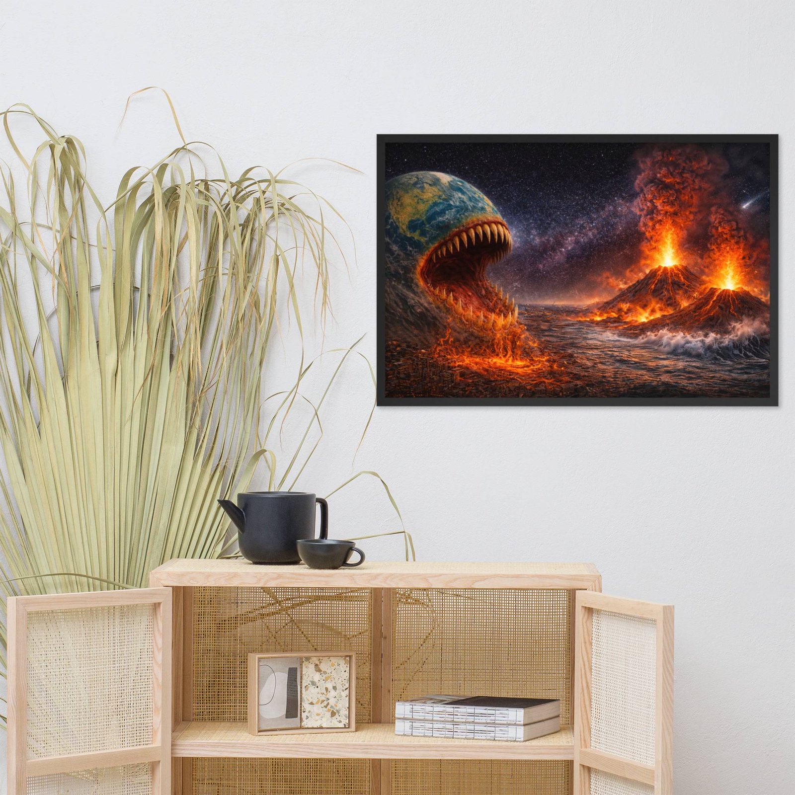 Framed photo paper poster