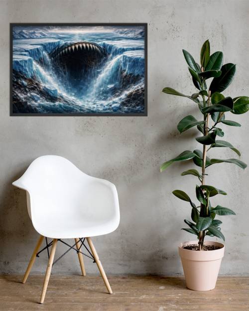 Framed photo paper poster