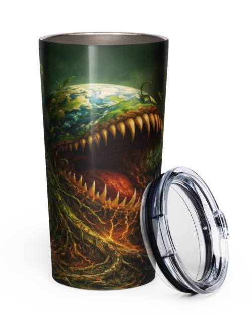 Earth: The All Eater: Green Reclaim - Tapered stainless steel tumbler