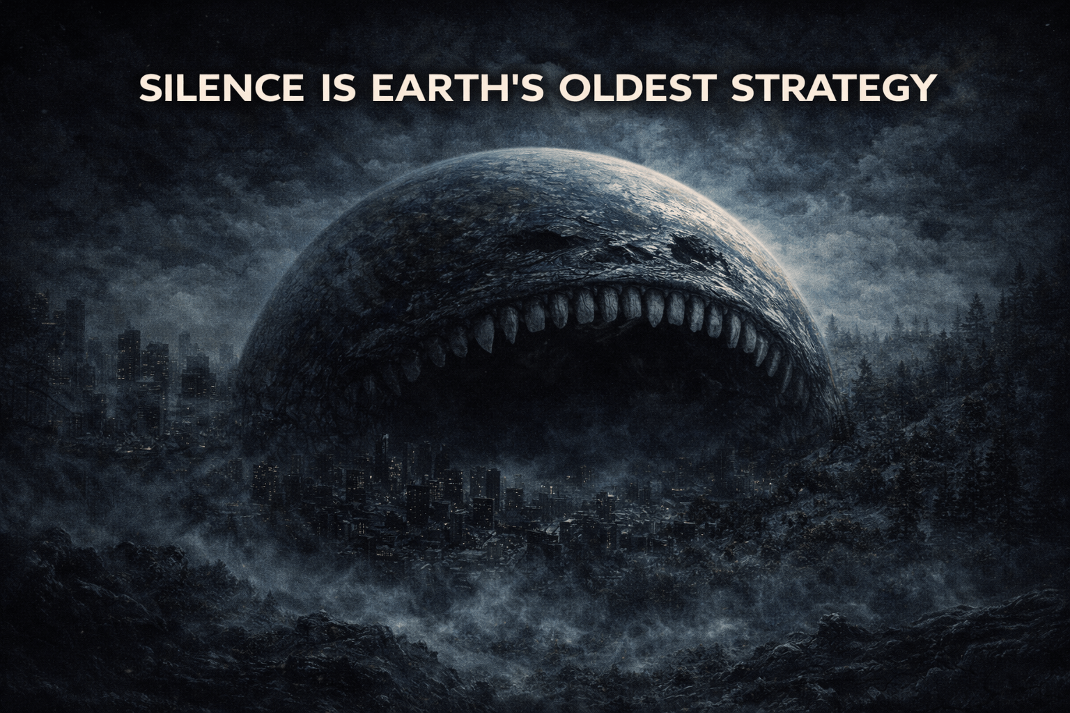 Silence Is Earth’s Oldest Strategy.