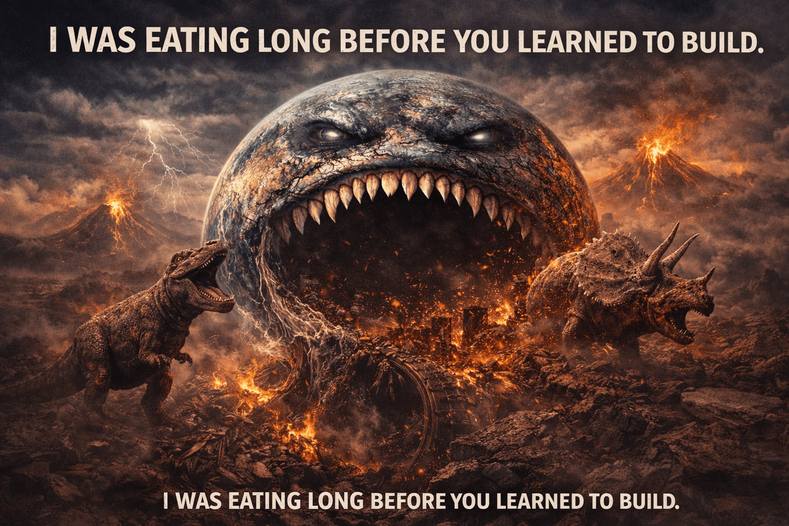 I Was Eating Long Before You Learned to Build