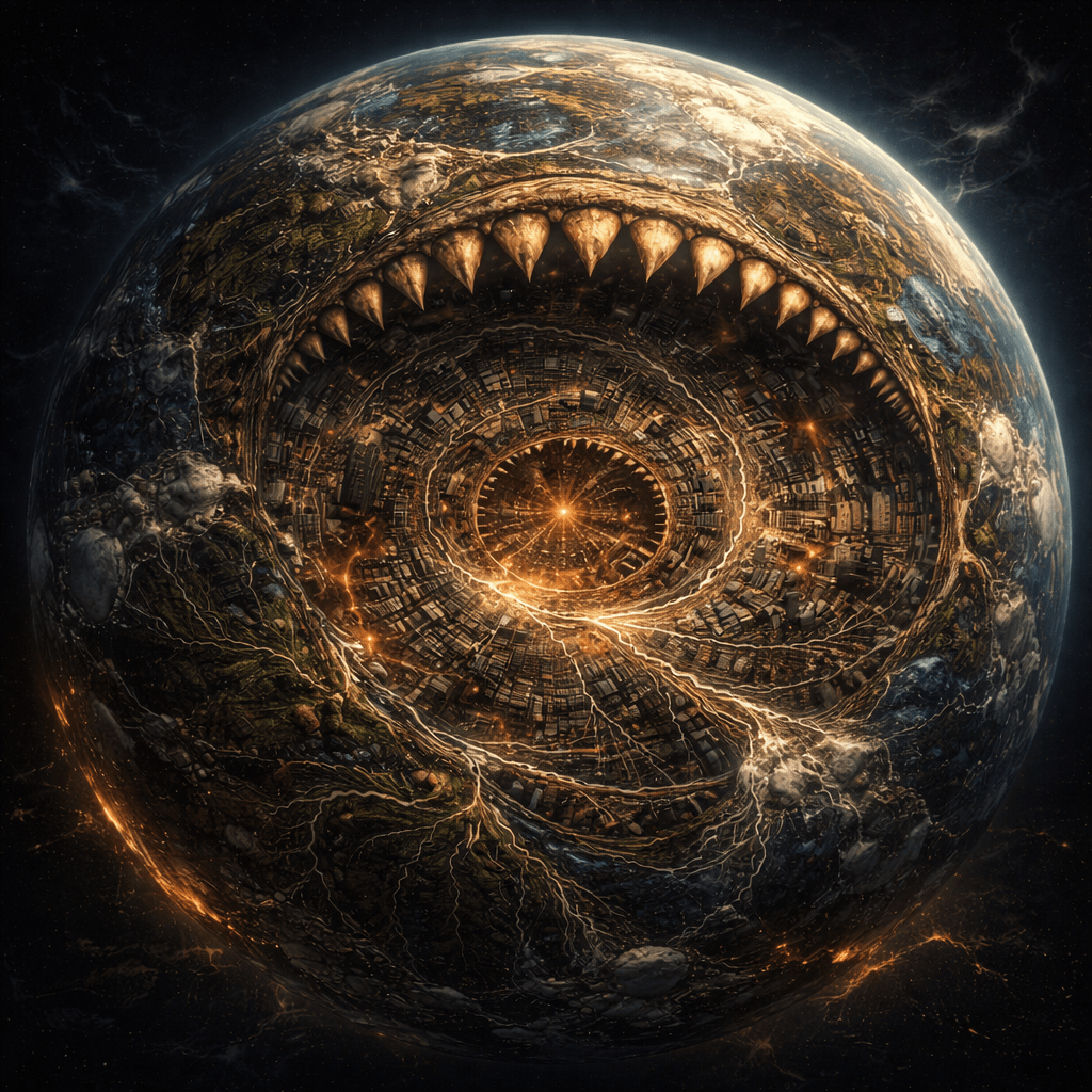 Mandala Earth from space